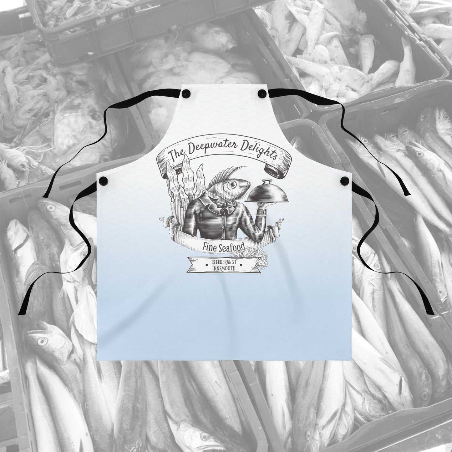 Innsmouth Lovecraft Seafood Restaurant Apron