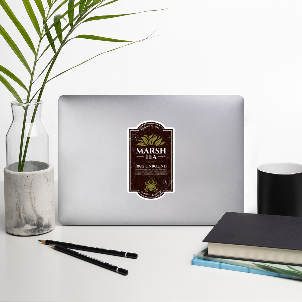 Marsh Tea – Fabriqué à la main dans le port d'Innsmouth Autocollants sans bulles