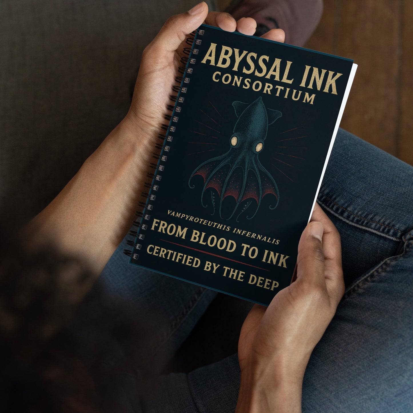Abyssal Ink Consortium – Von Blut zu Tinte Spiralnotizbuch