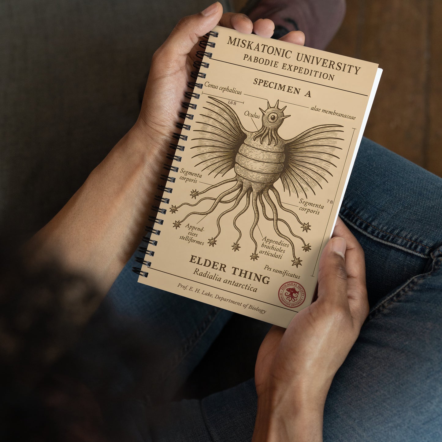 Elder Thing Specimen – Pabodie Expedition, Miskatonic University (1931) Spiral notebook