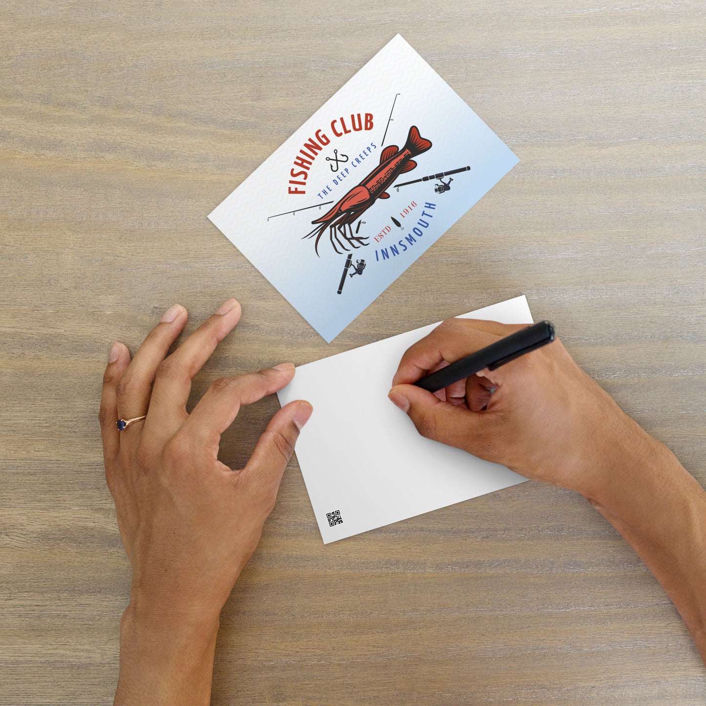 Innsmouth Fishing Club Lovecraft Standard Postkarte