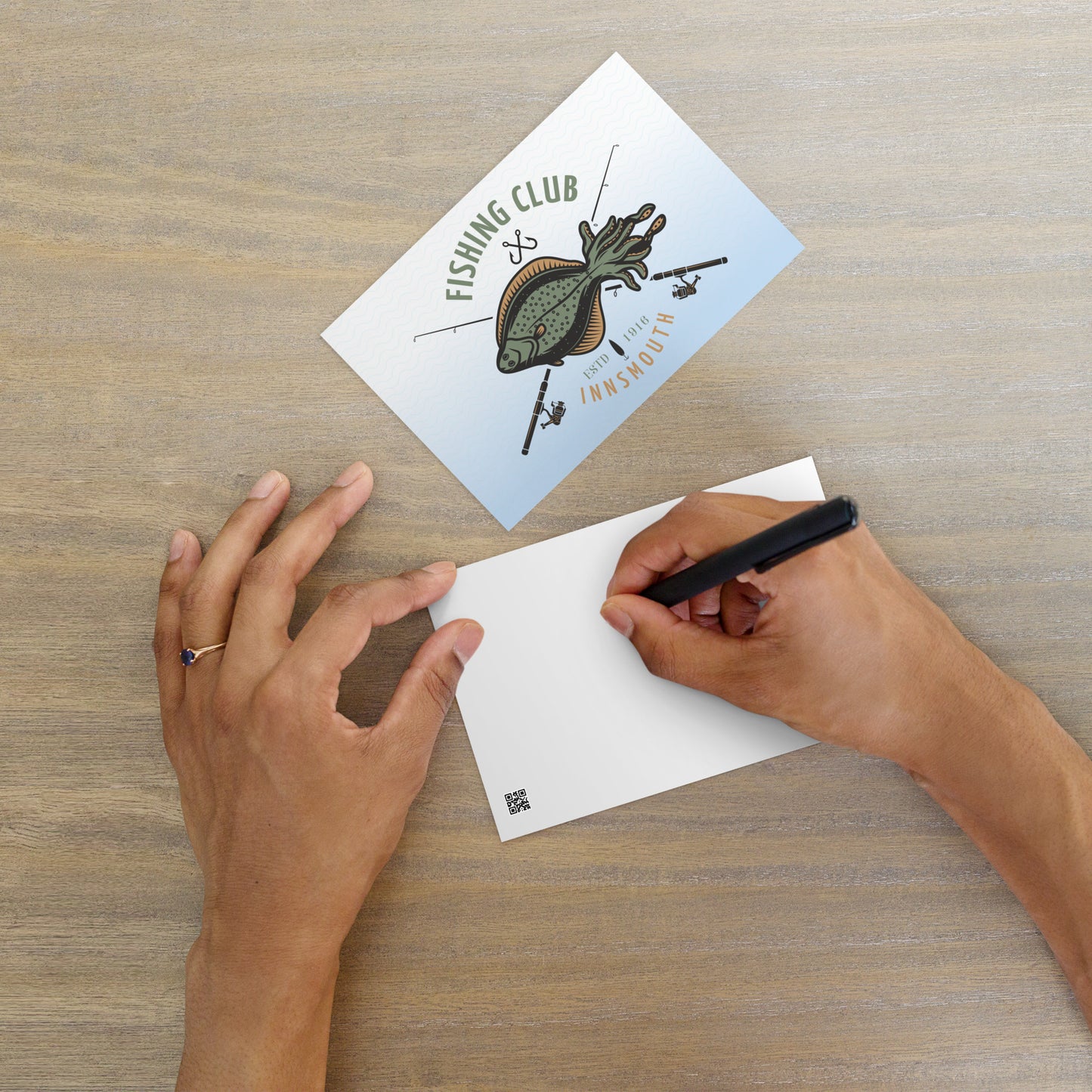 Innsmouth Fishing Club Lovecraft Standard Postkarte