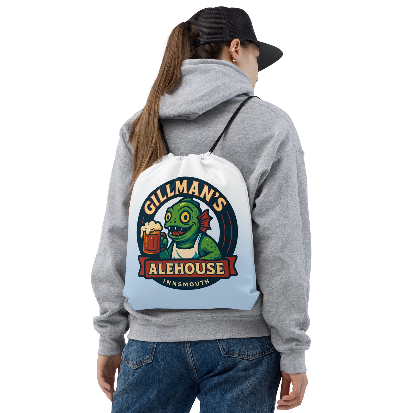 Gillman's Alehouse: la cervecería más acogedora de Innsmouth. Bolsa con cordón.