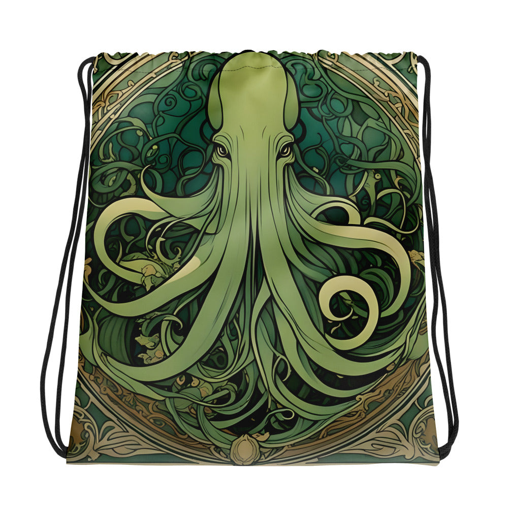 Cthulhu Art Nouveau Drawstring bag