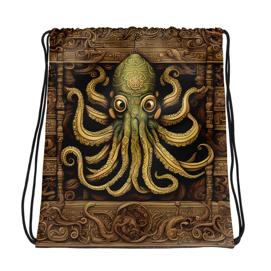 Códice Mesoamericano de Cthulhu Mochila con cordón