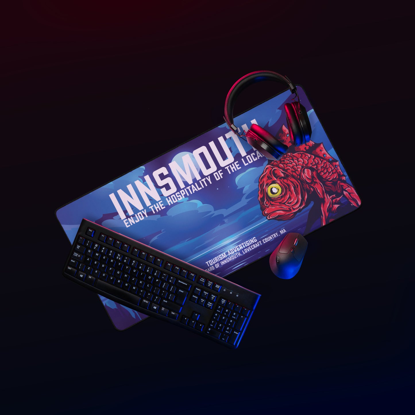 Innsmouth Vintage Travel Lovecraft Desk mat