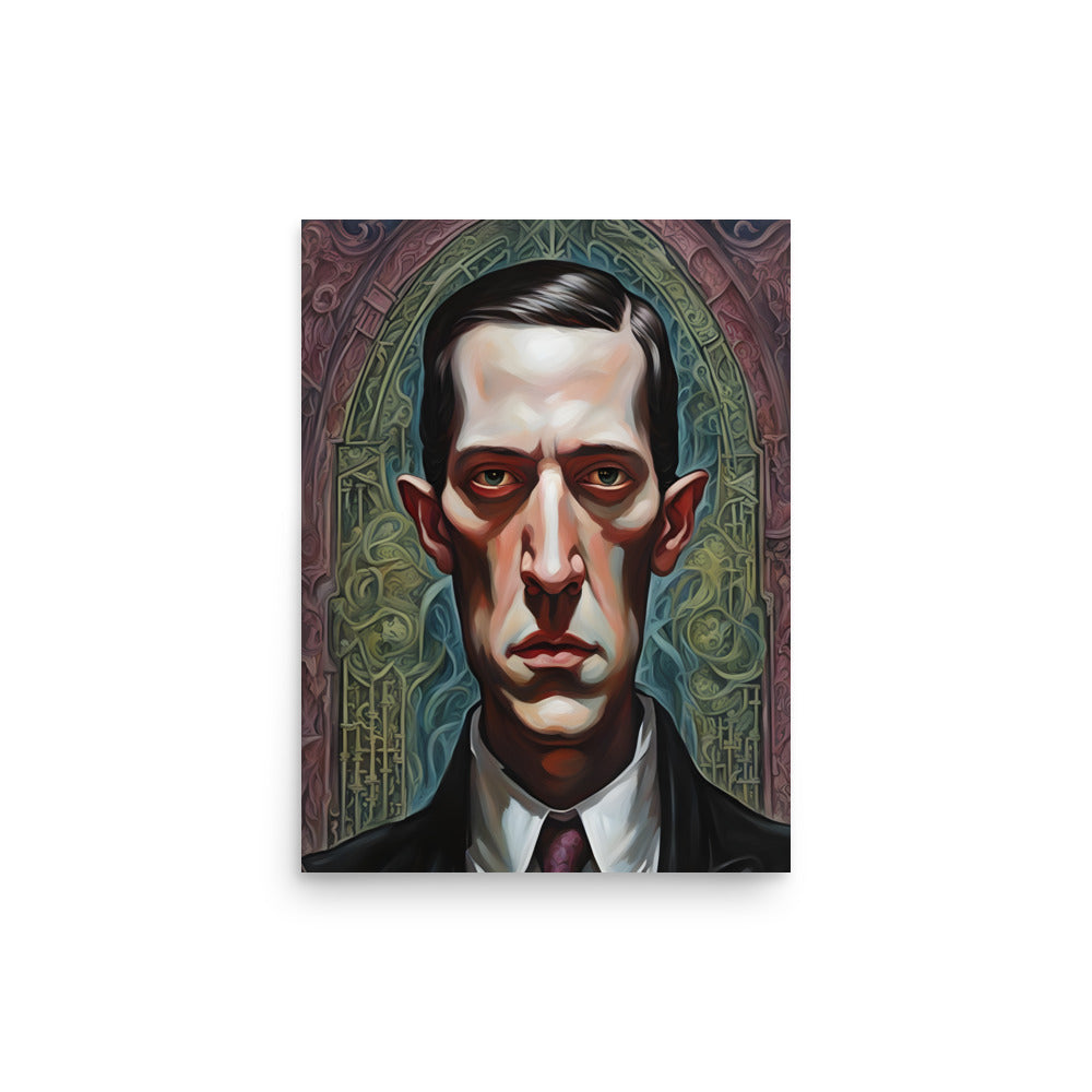 Portrait gothique de Lovecraft Poster