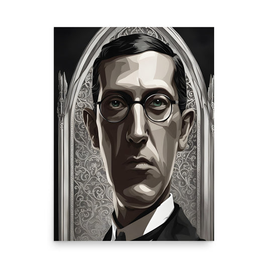 Lovecraft Gothic Portrait Poster