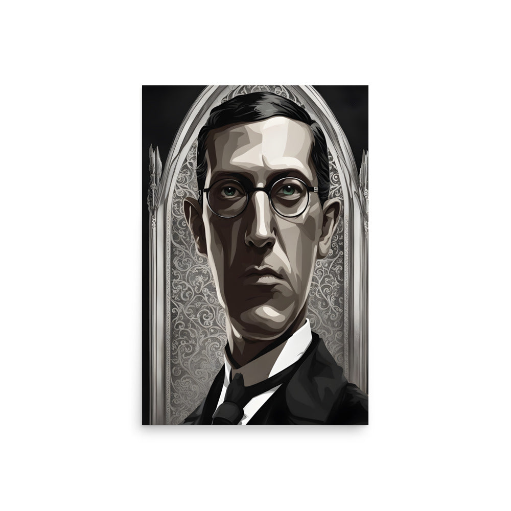 Portrait gothique de Lovecraft Poster