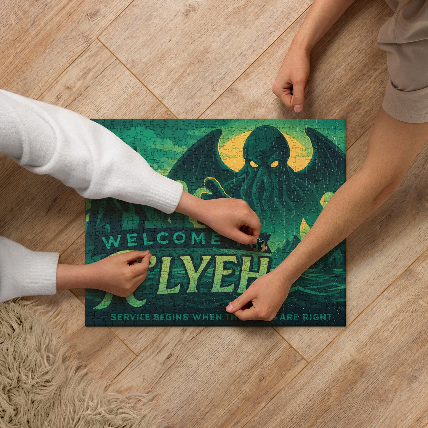 Bienvenidos a R'lyeh – Rompecabezas de vacaciones en la locura