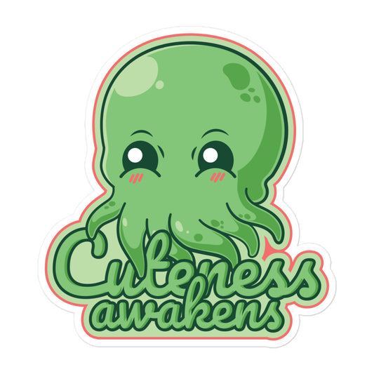 Pegatinas Kawaii Cthulhu sin burbujas