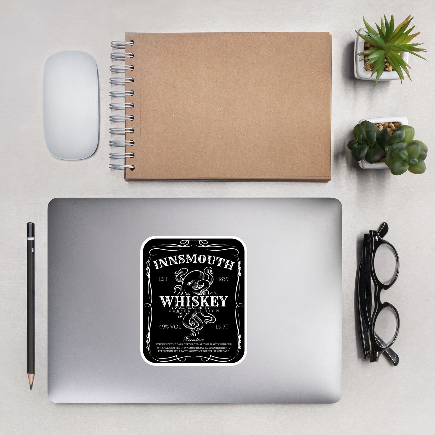 Innsmouth Whiskey Label Lovecraft Bubble-free stickers