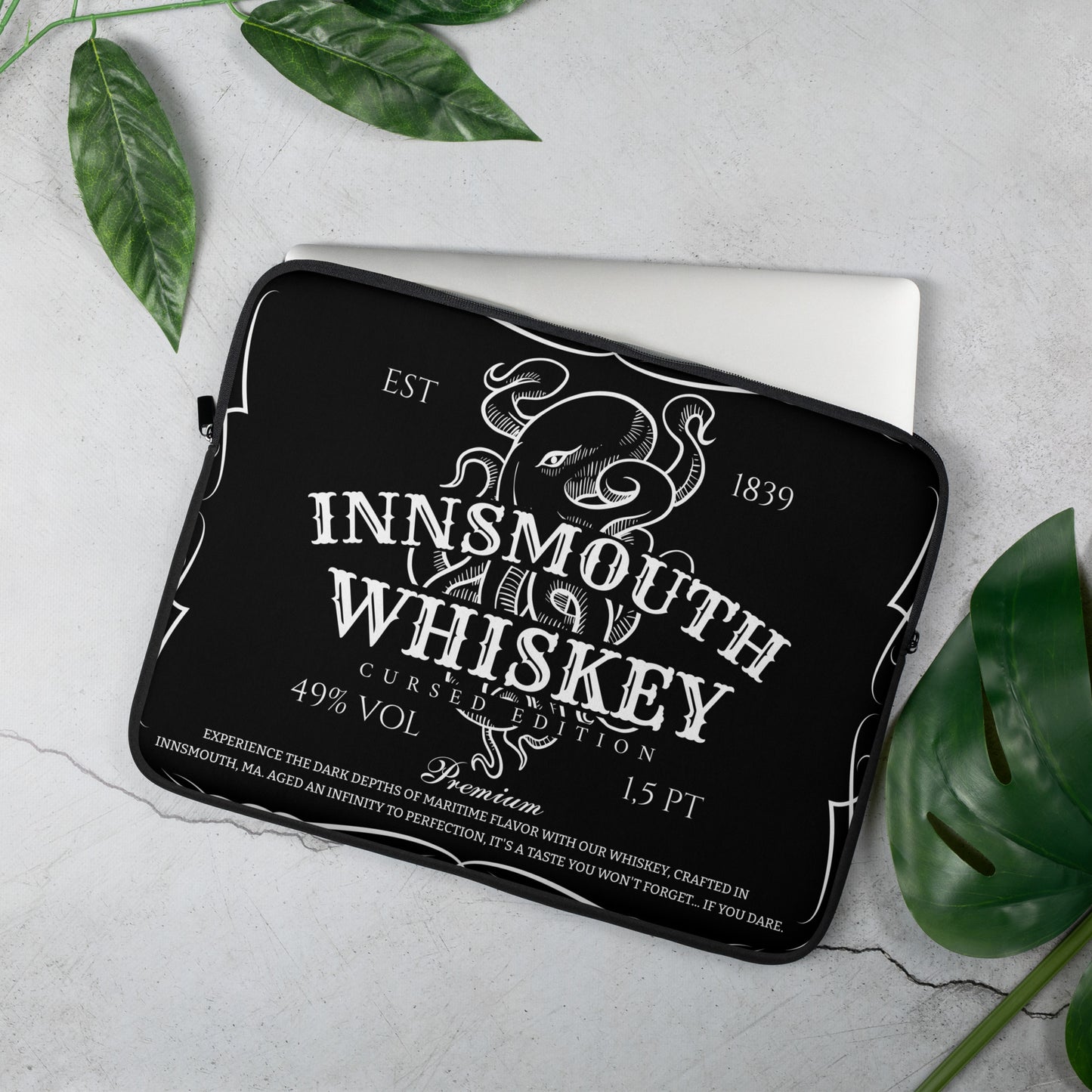 Innsmouth Whiskey Label Lovecraft Laptop Sleeve