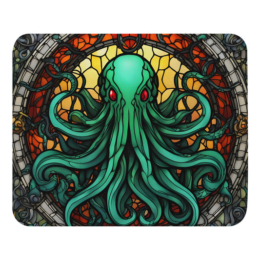 Cthulhu Stained Glass Mouse pad