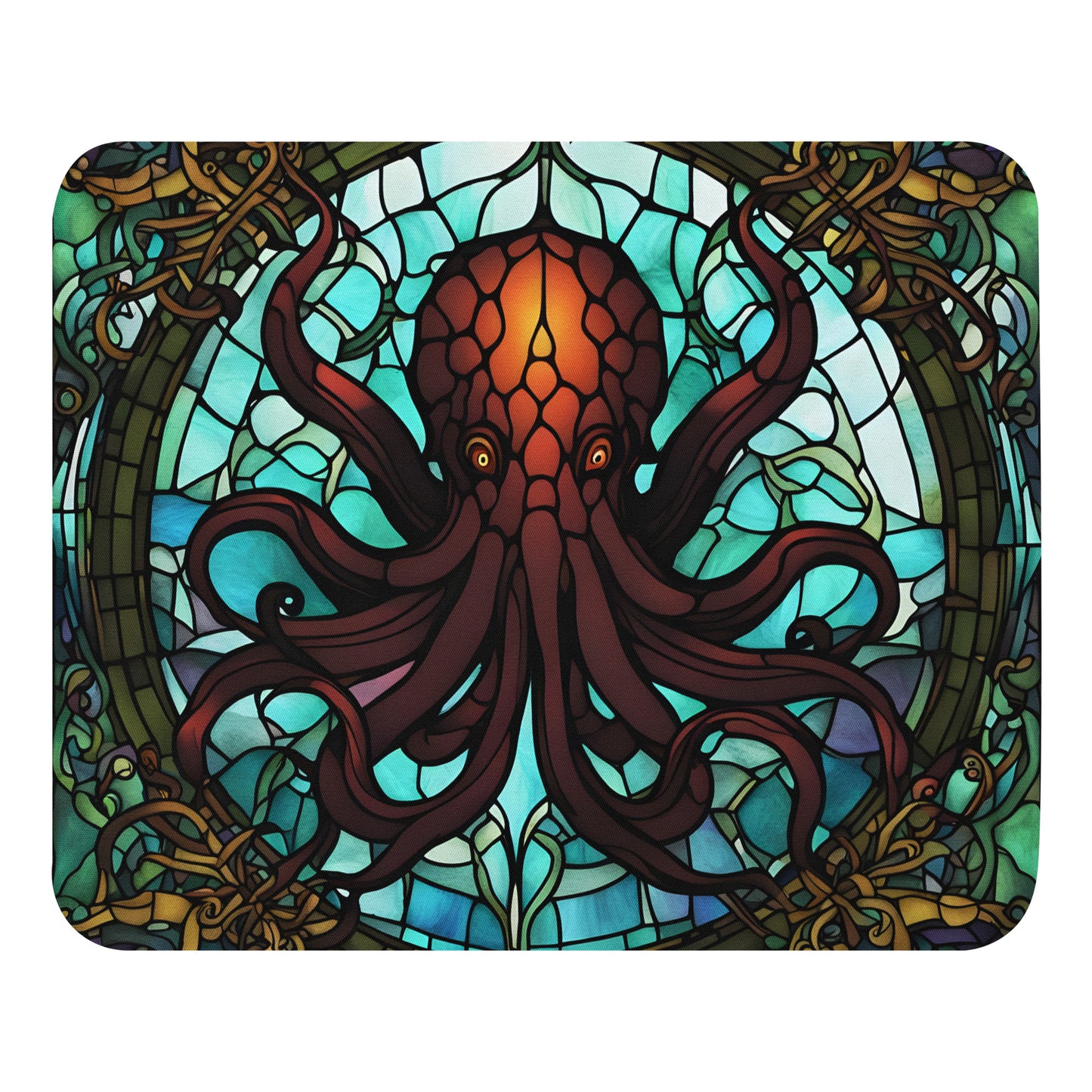 Tapis de souris Vitrail de Cthulhu