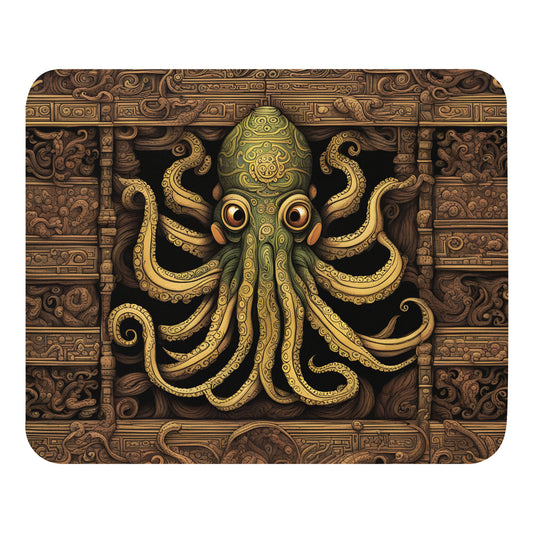 Cthulhu Mesoamerican Codex Mouse pad