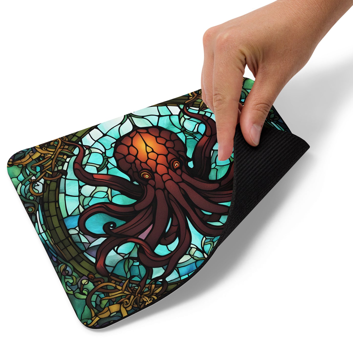 Tapis de souris Vitrail de Cthulhu