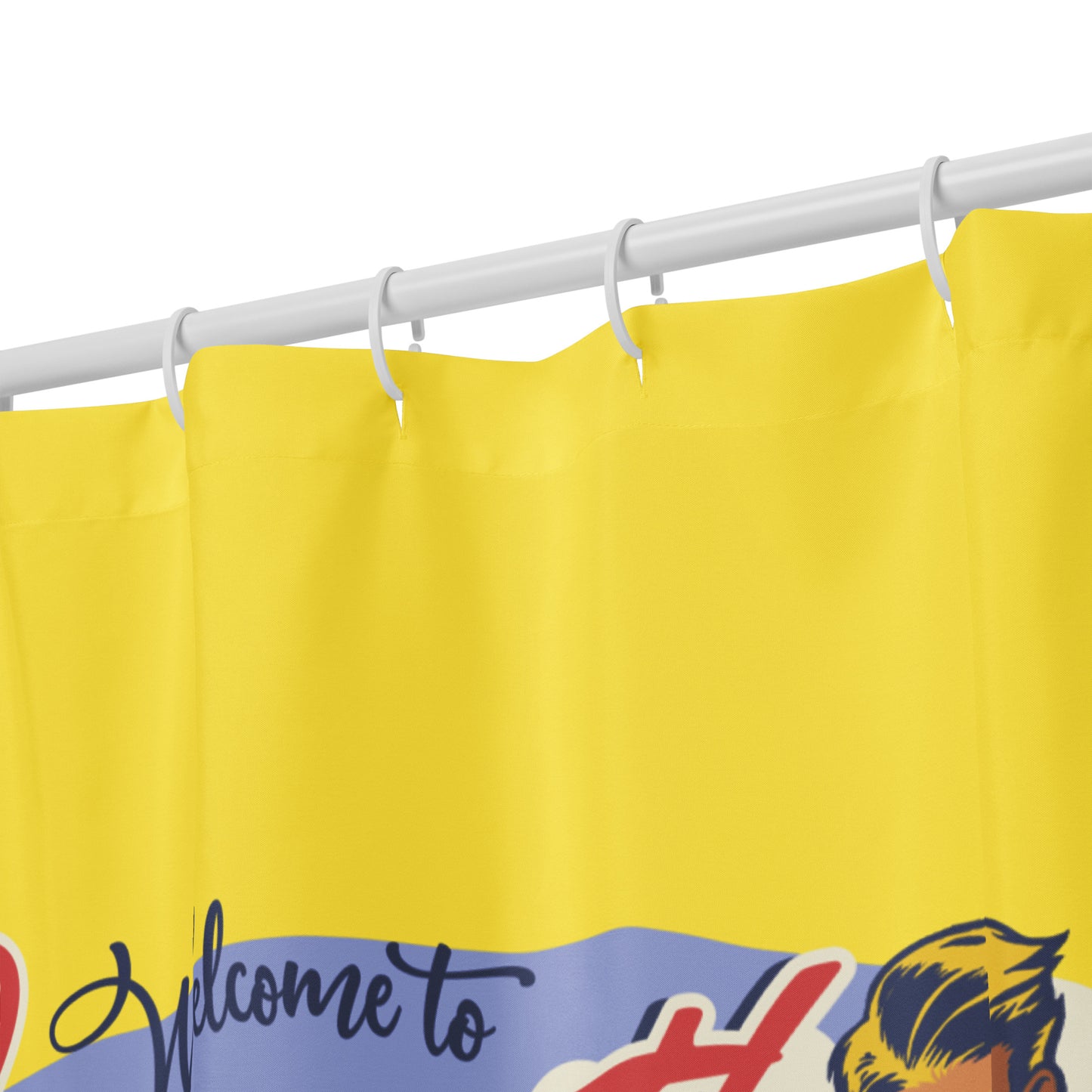 Innsmouth Surfing Lovecraft Shower curtain