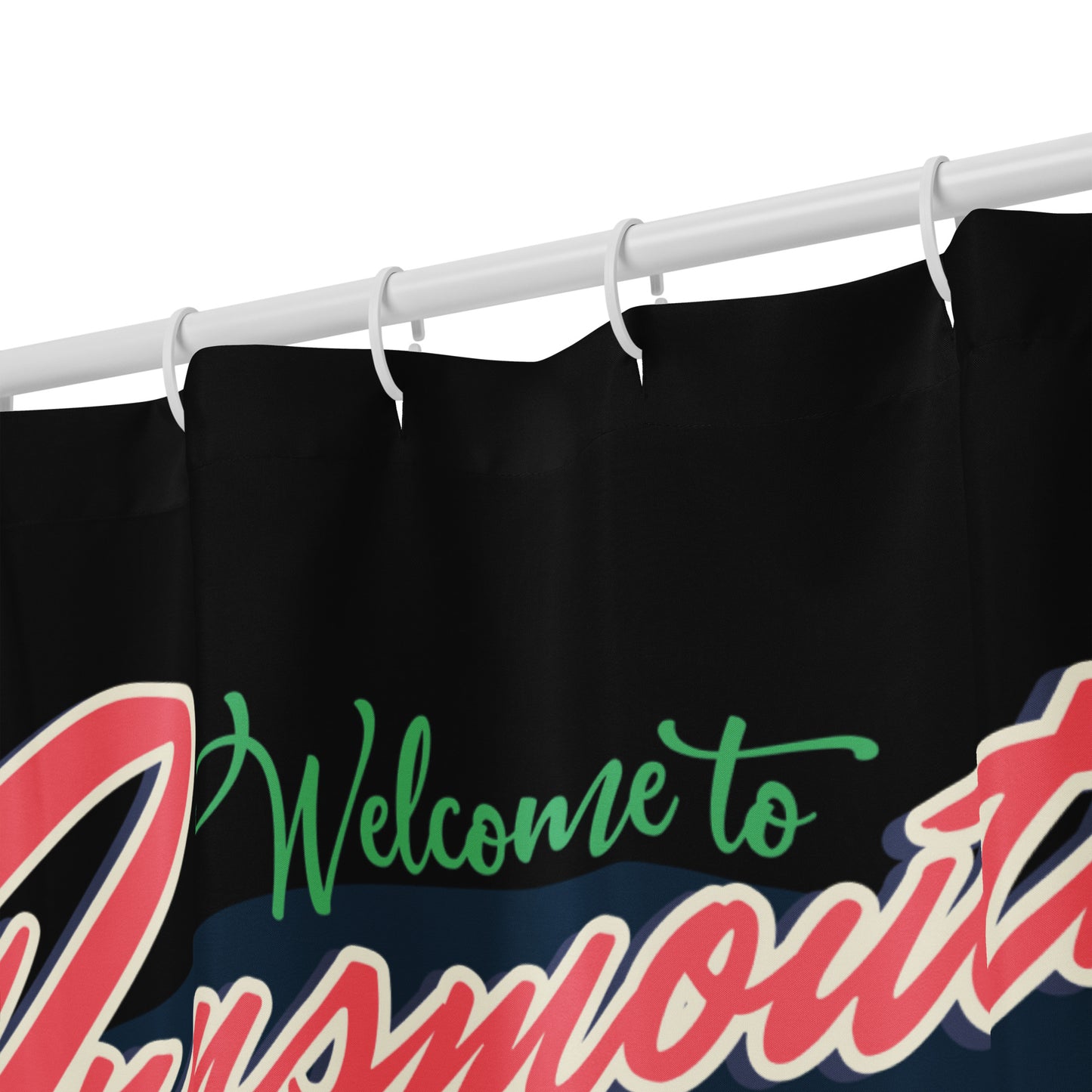 Innsmouth Surfing Lovecraft Shower curtain