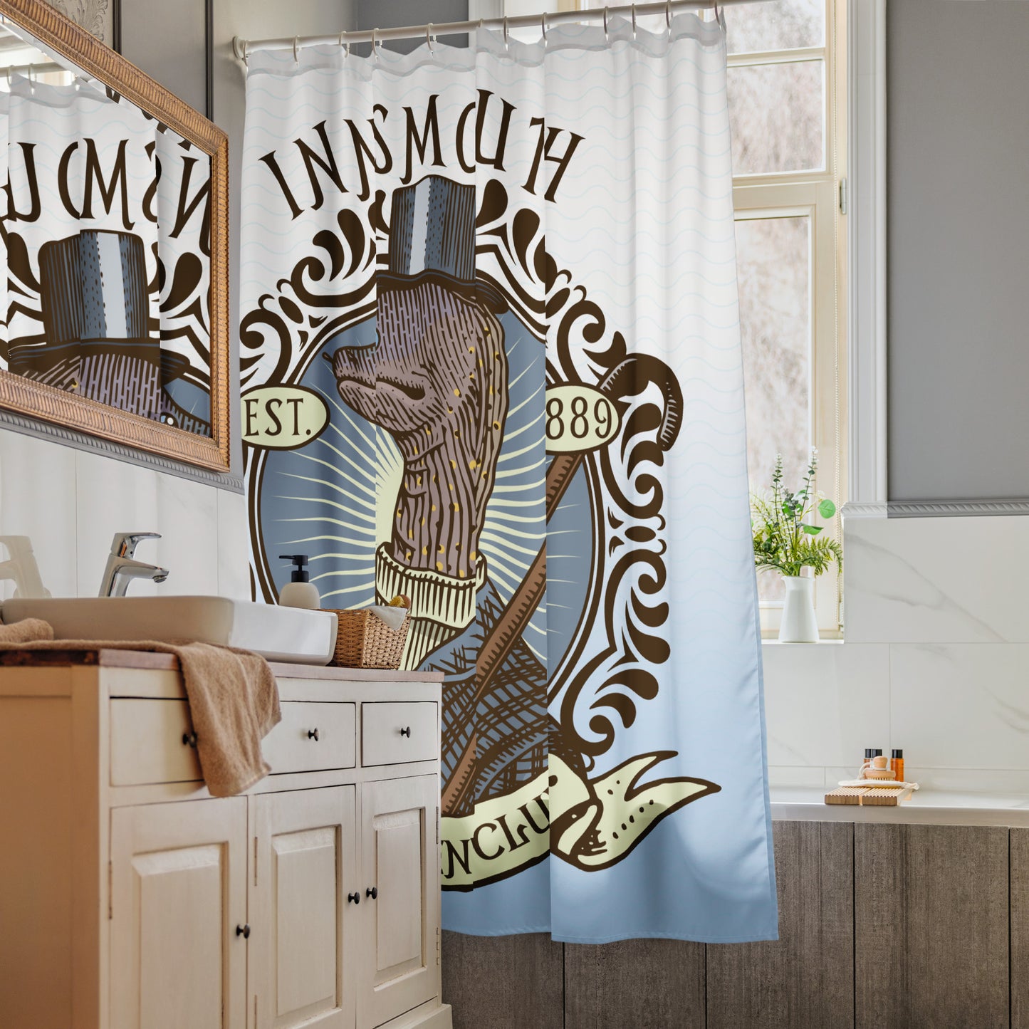 Der Schatten über Innsmouth Lovecraft Moray Gentleman Duschvorhang