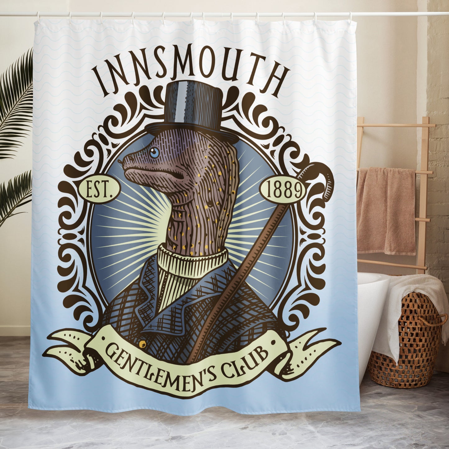 Der Schatten über Innsmouth Lovecraft Moray Gentleman Duschvorhang