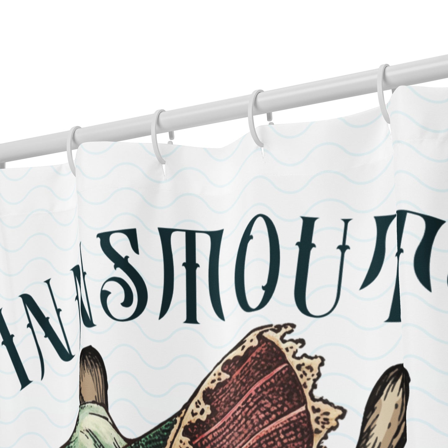 Innsmouth Salt & Sable - Shark Lady Shower curtain