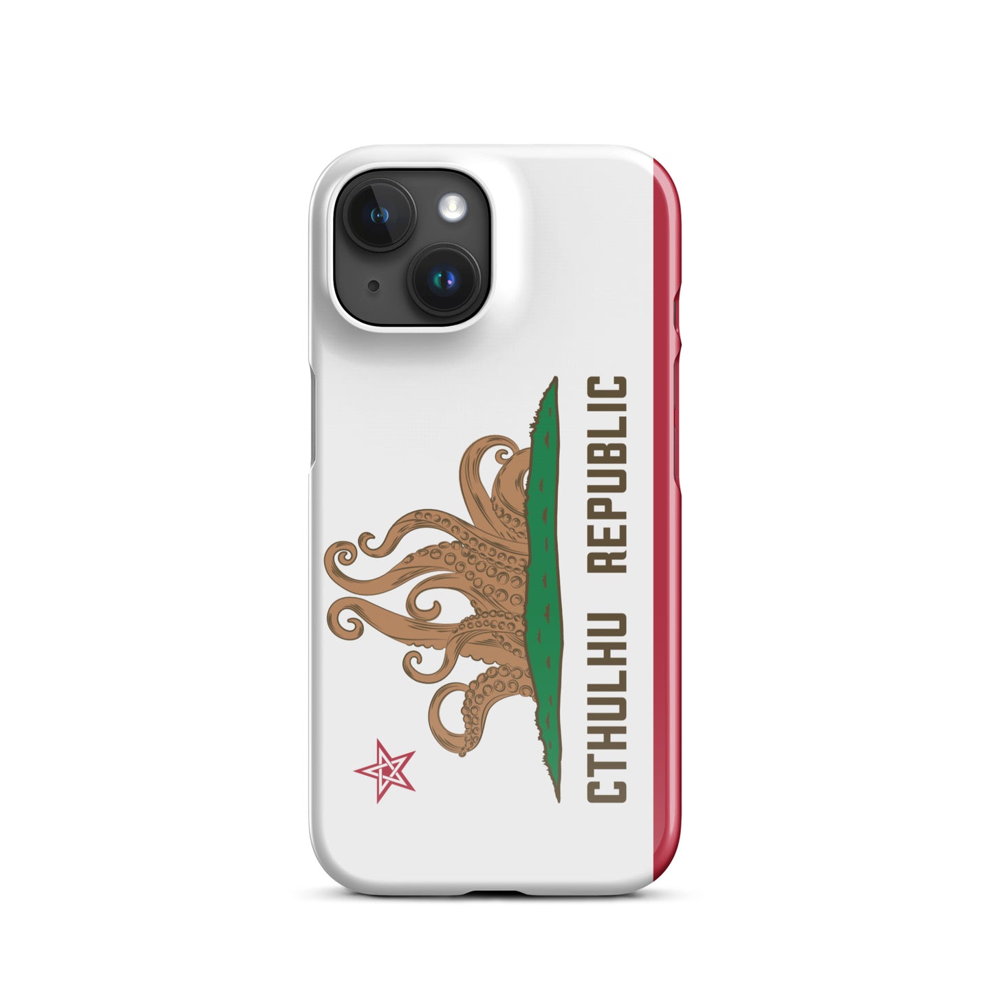 Coque Snap Lovecraft Drapeau de Californie de la République de Cthulhu pour iPhone®