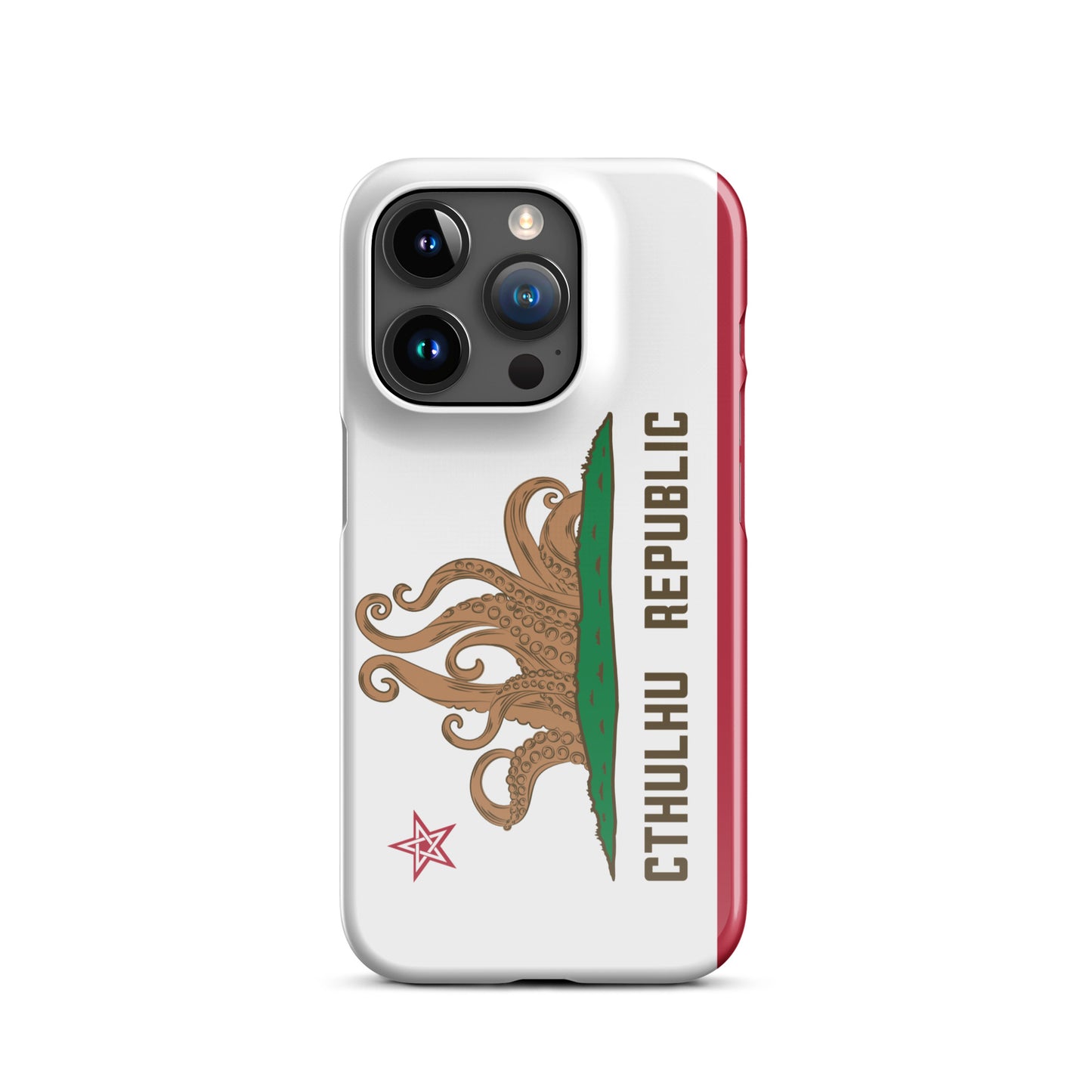 Coque Snap Lovecraft Drapeau de Californie de la République de Cthulhu pour iPhone®