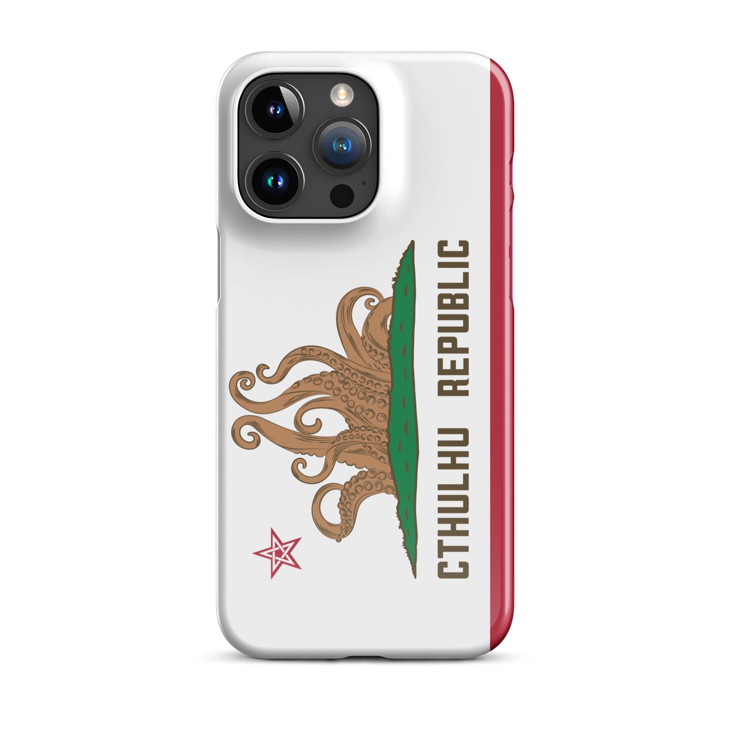 Coque Snap Lovecraft Drapeau de Californie de la République de Cthulhu pour iPhone®