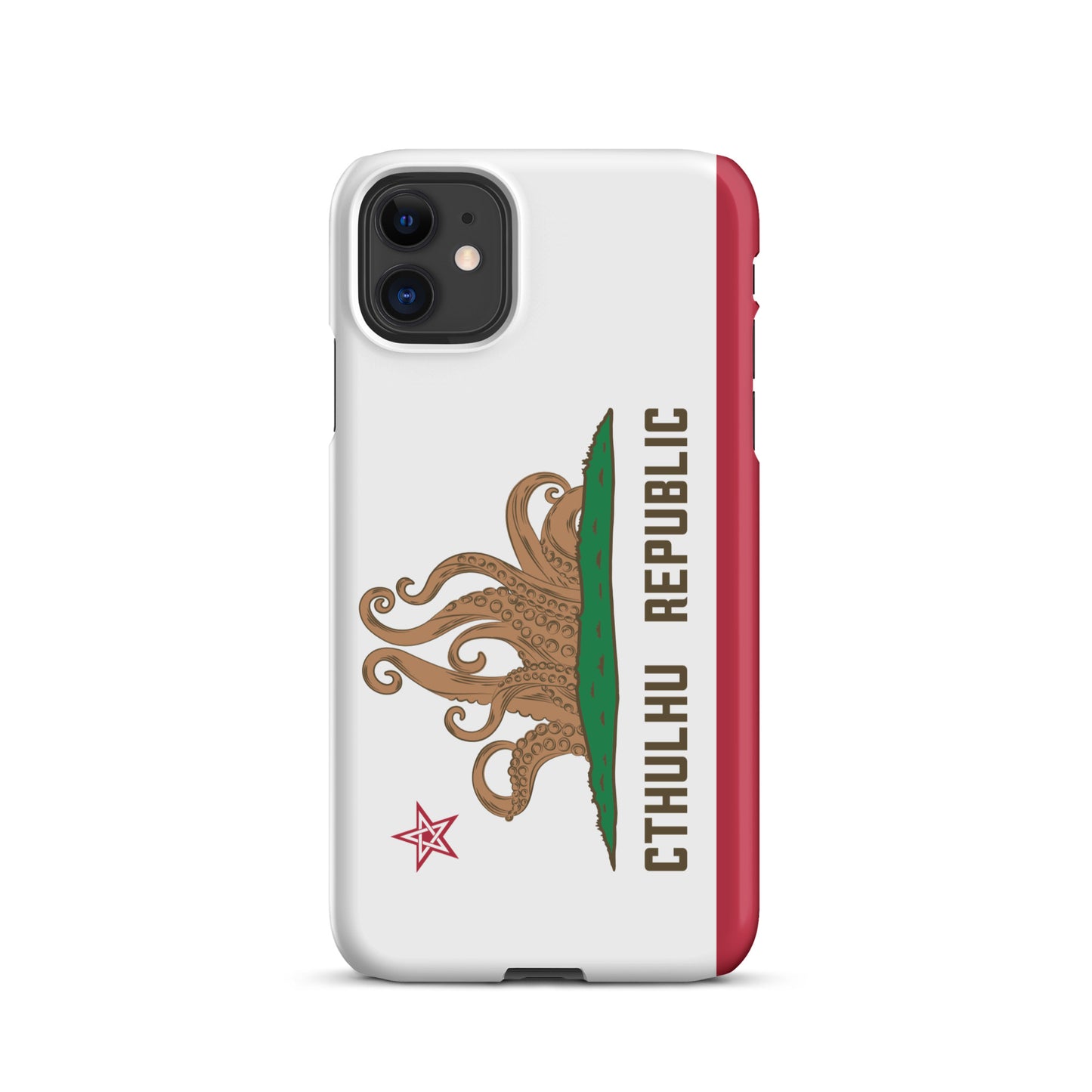 Coque Snap Lovecraft Drapeau de Californie de la République de Cthulhu pour iPhone®