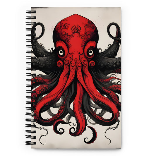 Peinture à l'encre asiatique de Cthulhu Cahier à spirale