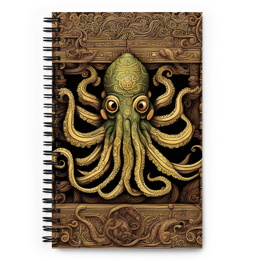 Cthulhu Mesoamerican Codex Spiral notebook