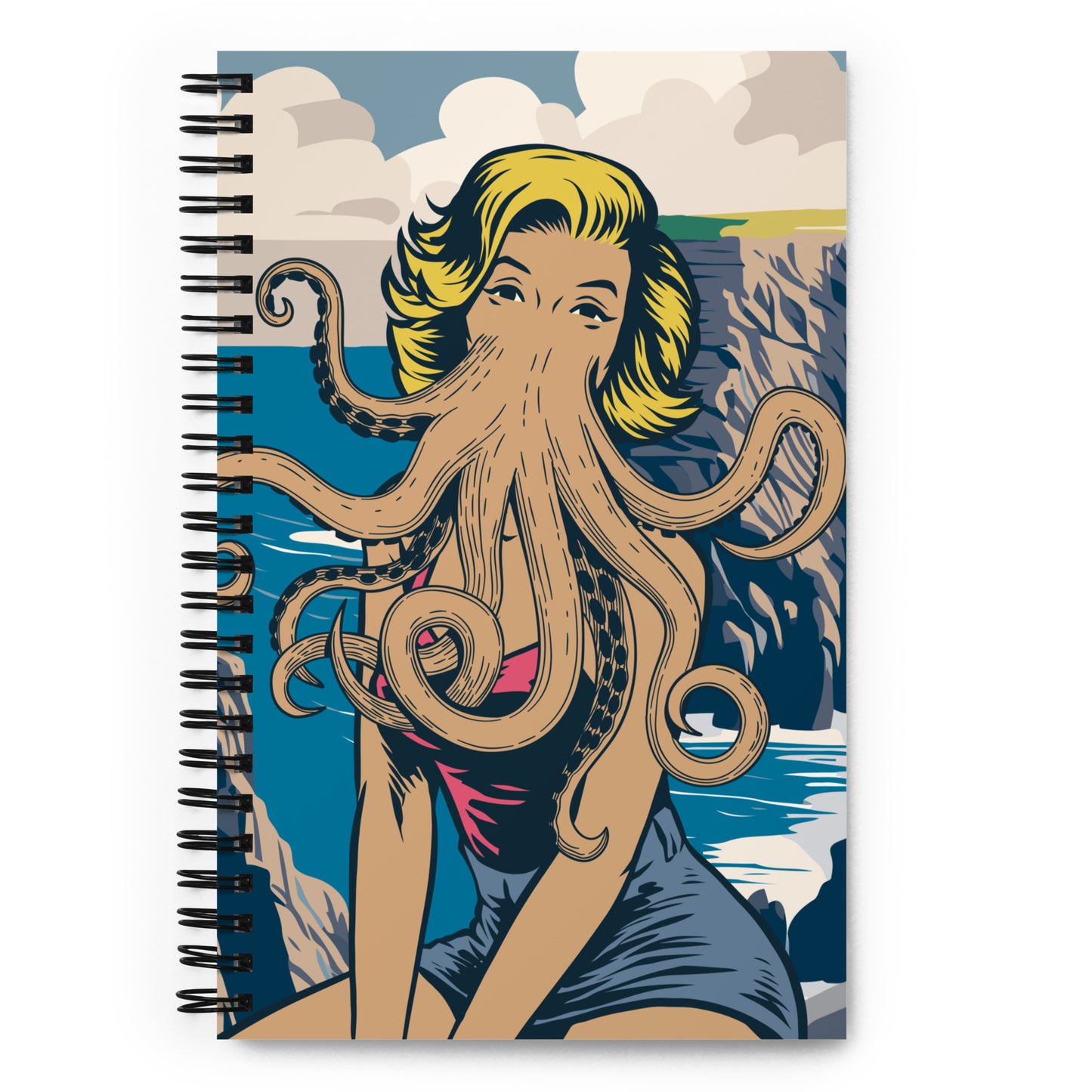 Innsmouth Pin-up Cthulhu Travel Lovecraft Cuaderno de espiral