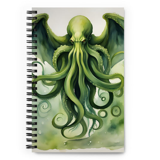 Cthulhu Pintura A La Acuarela Cuaderno De Espiral