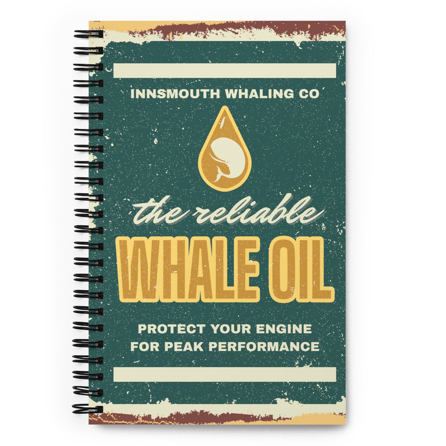 Innsmouth Whale Oil Lovecraft Spiral notebook