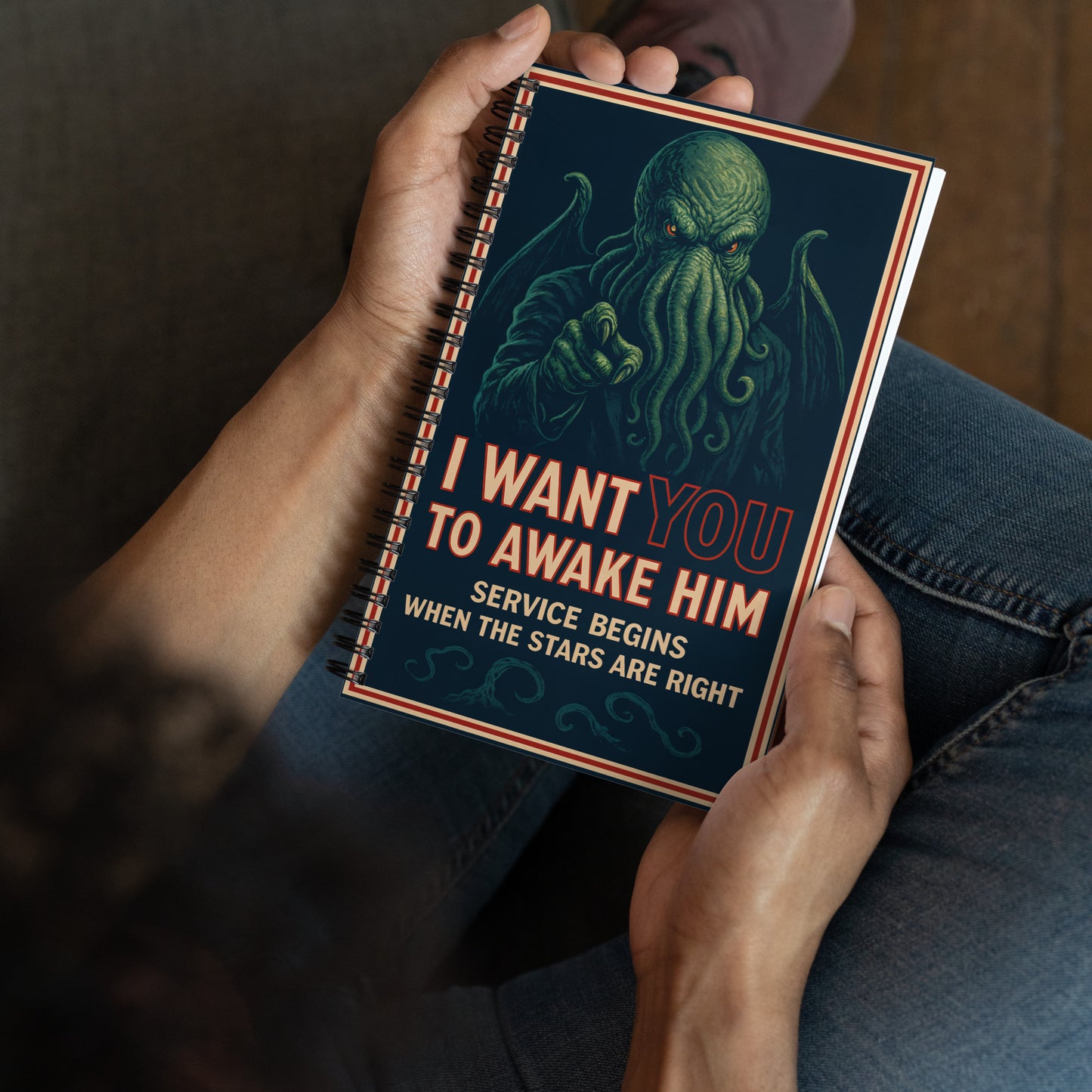Je veux que tu le réveilles (Recrutement de la secte de Cthulhu) Cahier à spirale