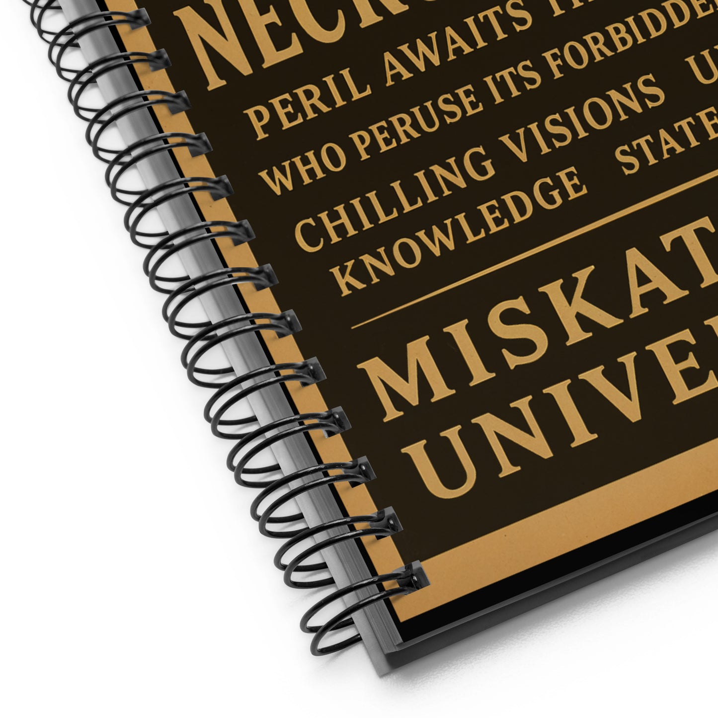 Necronomicón – Precaución Prohibida por la Universidad de Miskatonic Cuaderno de espiral