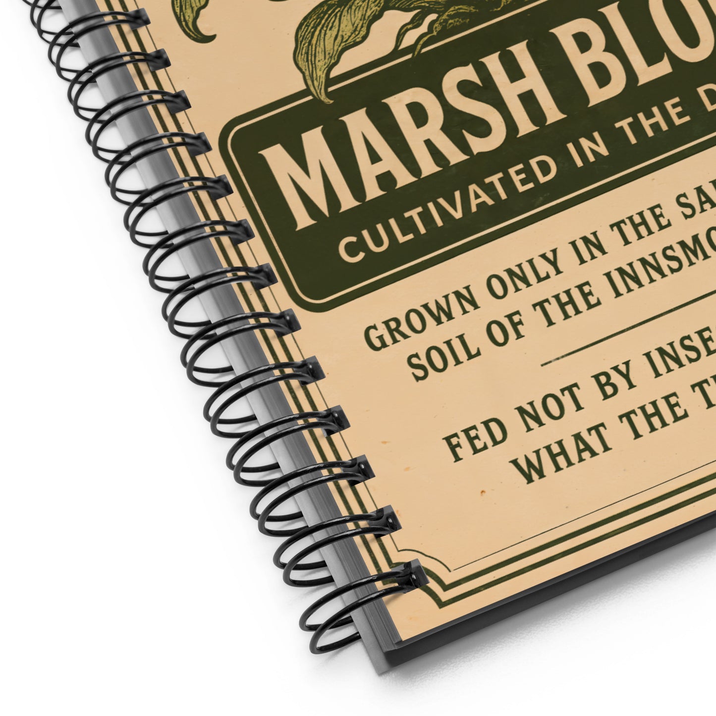 Marsh Bloom – Cultivated in the Depths Spiral notebook