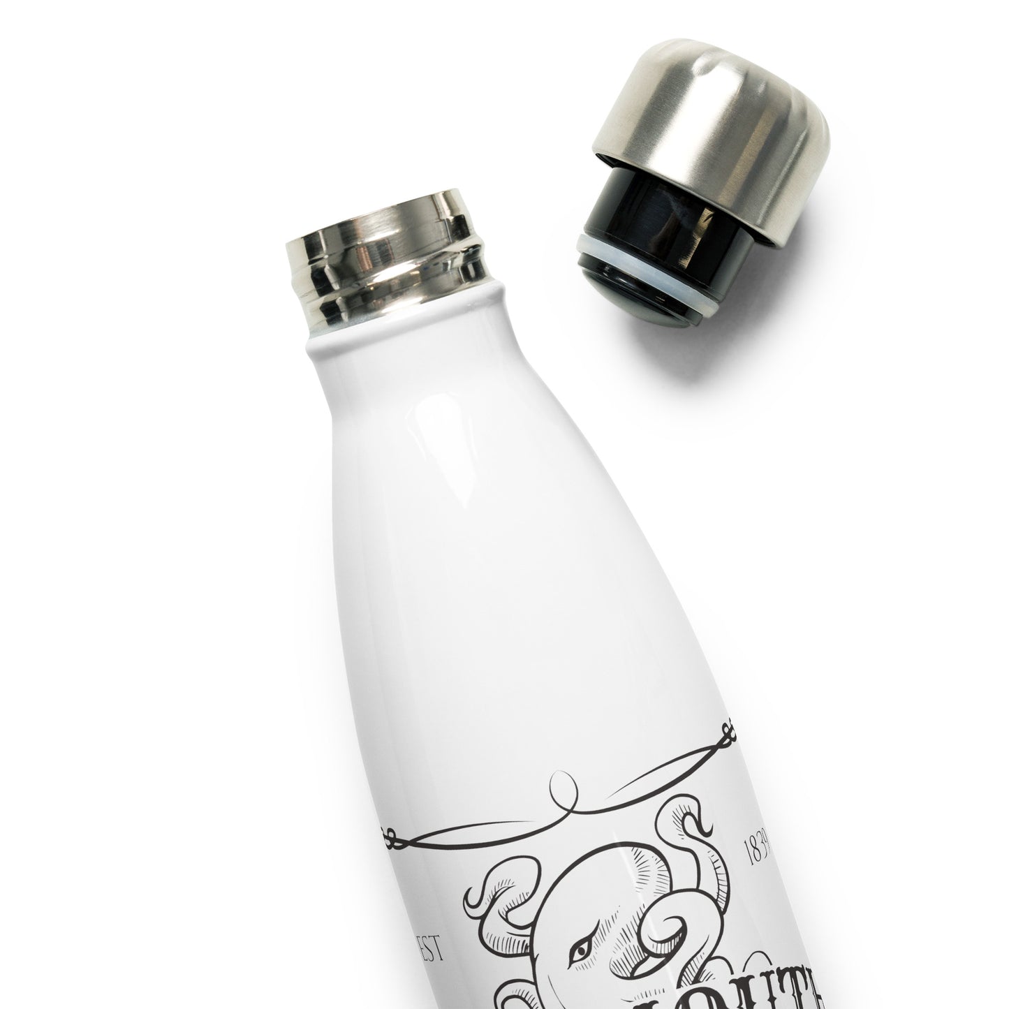 Innsmouth Whiskey Label Lovecraft Stainless steel water bottle