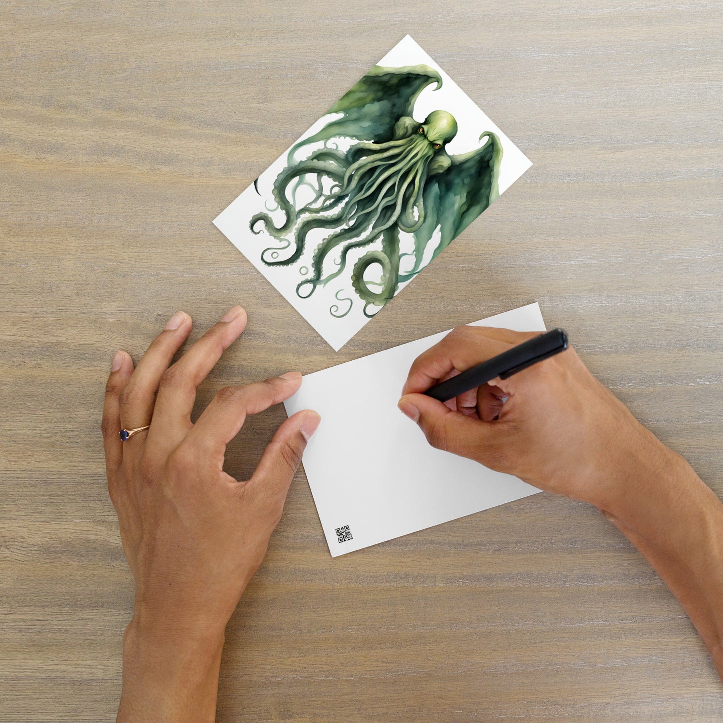 Cthulhu Watercolor Painting Standard Postcard