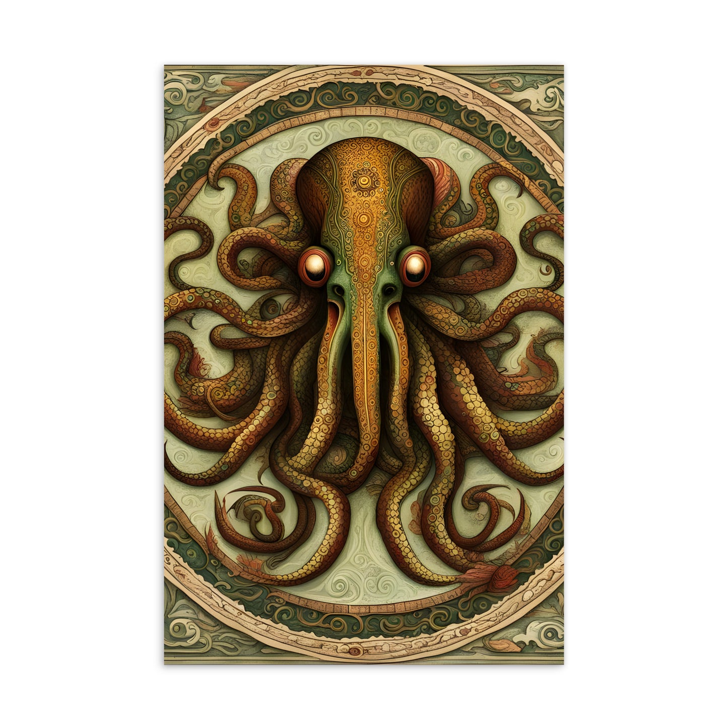 Cthulhu Mesoamerican Codex Standard Postcard