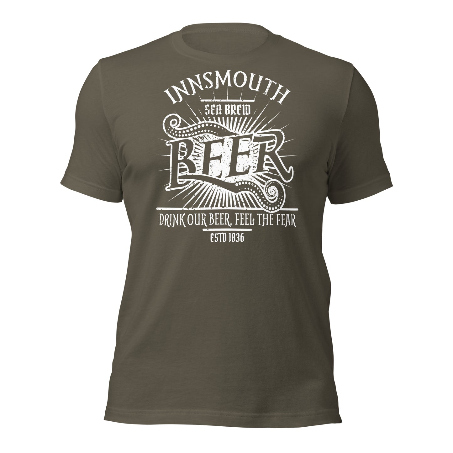 Camiseta unisex Innsmouth Beer Label Lovecraft