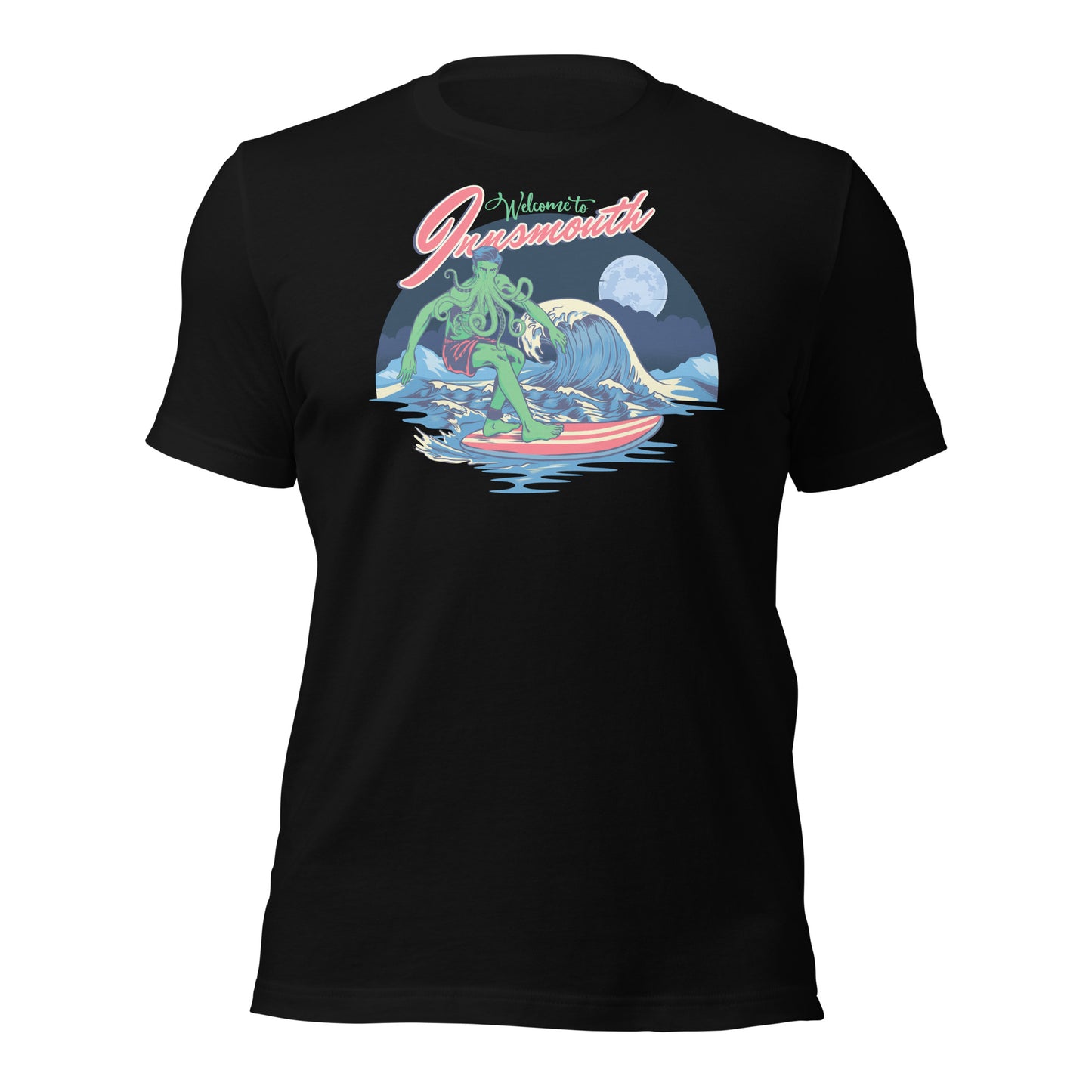 Innsmouth Surfing Lovecraft Unisex t-shirt