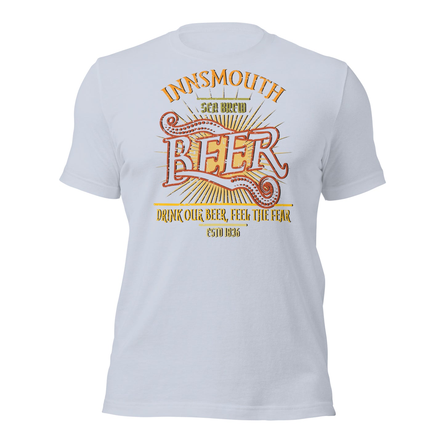 Camiseta unisex Innsmouth Beer Label Lovecraft