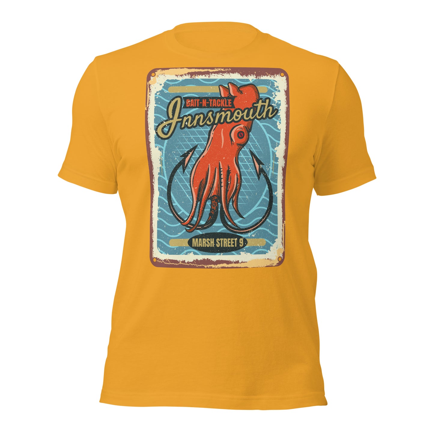 Camiseta unisex Innsmouth Bait and Tackle Fishing Lovecraft