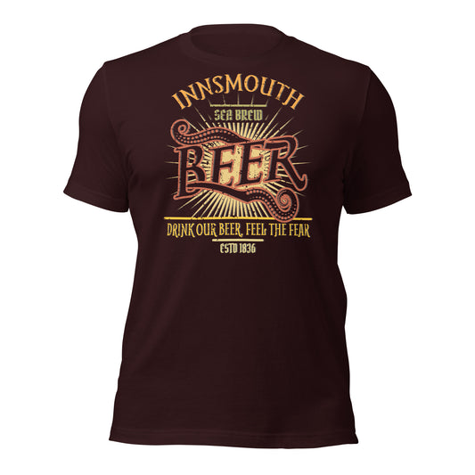 Innsmouth Beer Label Lovecraft T-shirt unisexe