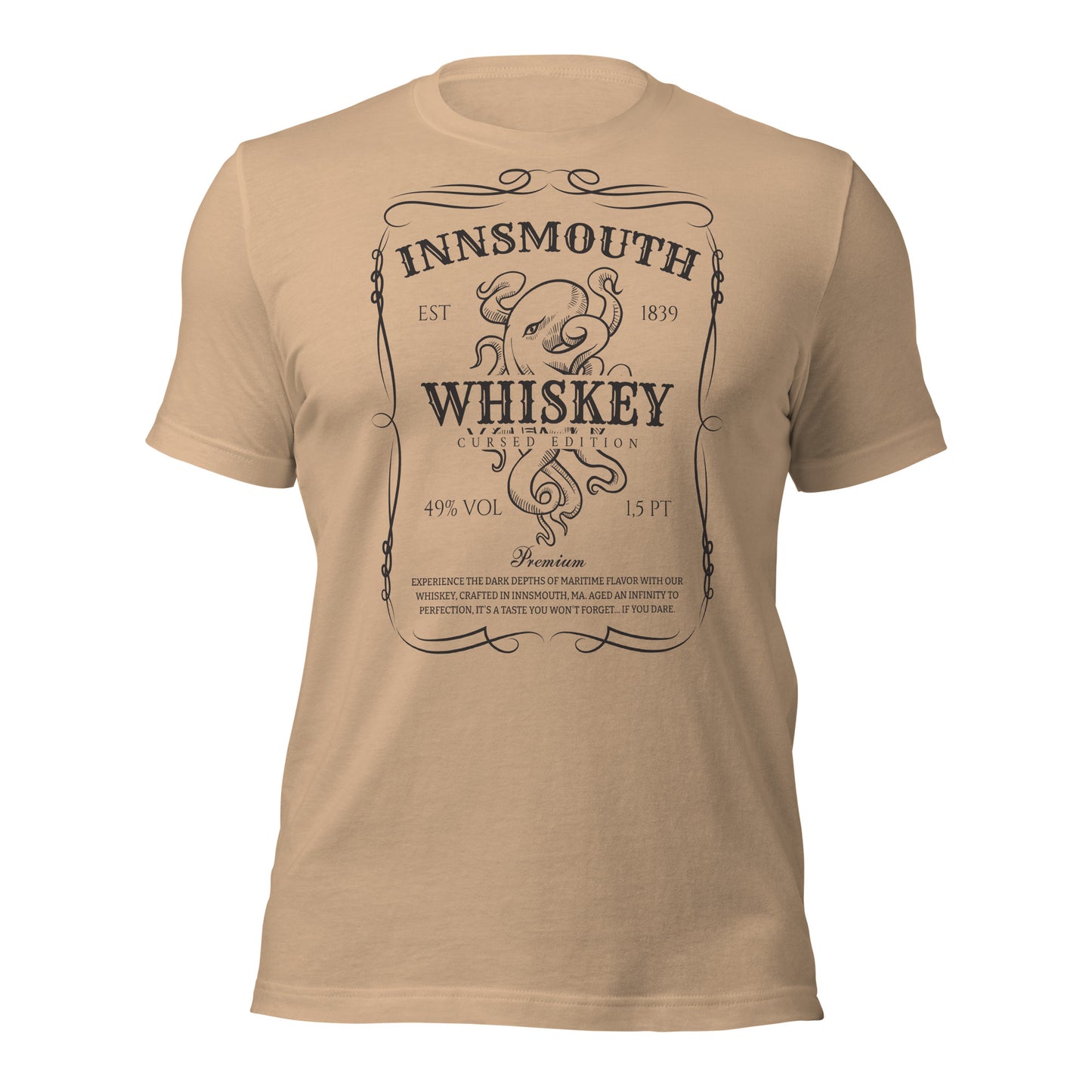 Innsmouth Whiskey Label Lovecraft Unisex t-shirt