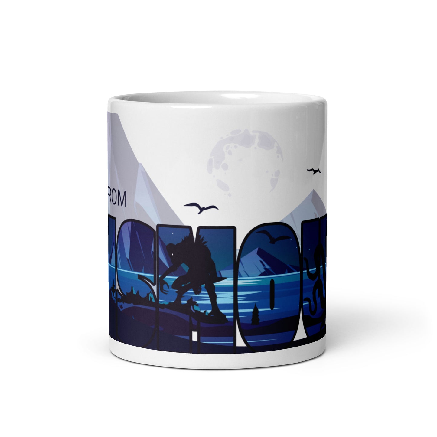 Innsmouth Devil Reef Deep Ones Lovecraft White glossy mug